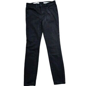 Anthropologie Pilcro Serif Black Skinny Jeans Womens Size 27 Indie Sleaze Grunge